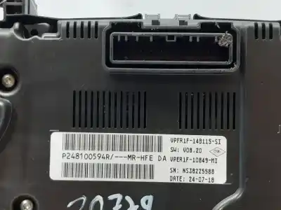 Peça sobressalente para automóvel em segunda mão quadrante por renault kadjar business 140 cv / 103 kw referências oem iam p248100594r