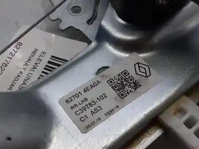 Peça sobressalente para automóvel em segunda mão elevador de vidros traseiro esquerdo por renault kadjar business 140 cv / 103 kw referências oem iam 827217622r