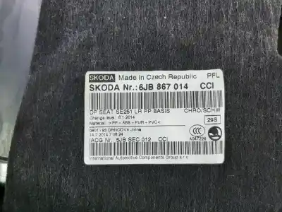 Автозапчастина б/у обработка передніх правіх дверей для seat toledo iv (kg3) 1.6 tdi посилання на oem iam 6jb867014  