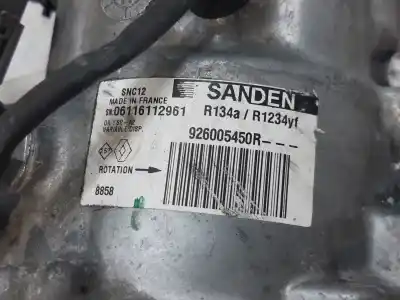 Second-hand car spare part air conditioning compressor for renault clio v zen oem iam references 926005450r  