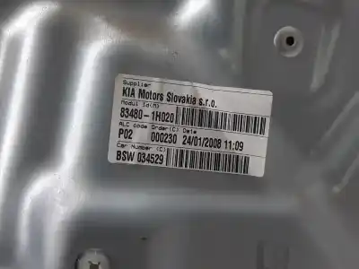 Автозапчасти б/у задний правый стеклорегулятор за kia ceed active 116 cv / 85 kw ссылки oem iam 834811h000