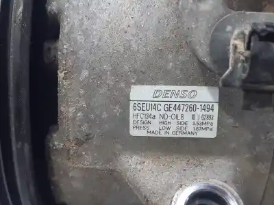 Peça sobressalente para automóvel em segunda mão compressor de ar condicionado a/a a/c por toyota auris sol referências oem iam 4472601494  