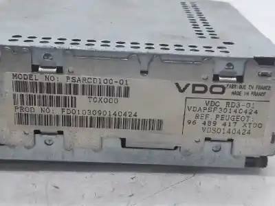 Second-hand car spare part audio system / radio cd for peugeot 307 (s1) xr oem iam references 96489417  