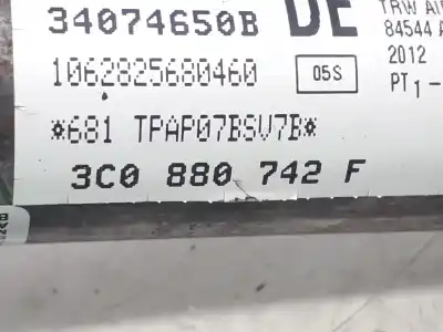Автозапчасти б/у передняя правая подушка безопасности за vw passat b7 variant (365) 1.6 tdi ссылки oem iam 3c0880742f  