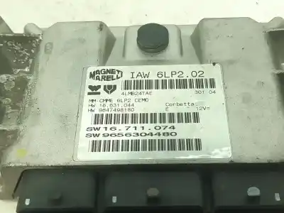 Second-hand car spare part ecu engine control for citroen c3 1.4 16v sensodrive x-tr oem iam references 9656304480  