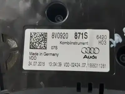 Peça sobressalente para automóvel em segunda mão quadrante por audi a3 sportback (8va) ambition referências oem iam 8v0920871s  