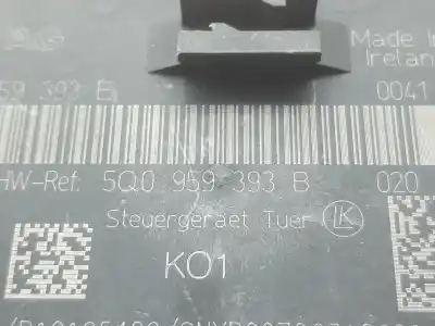 Second-hand car spare part electronic module for audi a3 sportback (8va) ambition oem iam references 5q0959393b  