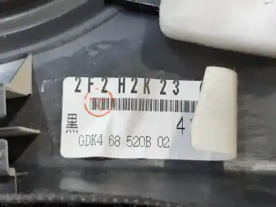 Автозапчасти б/у обивка задней правой двери за mazda 6 lim. (gh) 2.2 de 129cv active ссылки oem iam gdk468520b  
