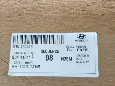 Peça sobressalente para automóvel em segunda mão tecto de abrir interior por hyundai ix35 kosmo 2wd 116 cv / 85 kw referências oem iam 853102y010om