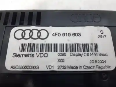 Автозапчастина б/у багатофункційний дисплей для audi a6 c6 (4f2) 2.4 посилання на oem iam 4f0919603  