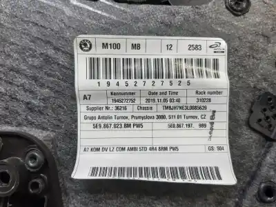 İkinci el araba yedek parçası arka sol kapi kaplamasi için skoda octavia combi (5e5) ambition oem iam referansları 5e9867023bm  