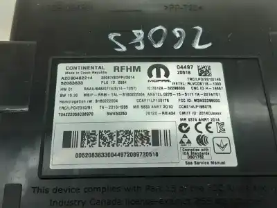 Second-hand car spare part electronic module for jeep renegade trailhawk 4wd oem iam references a2c90482214  