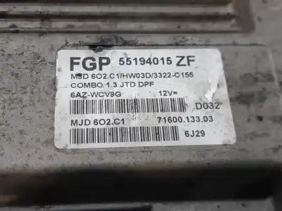 Second-hand car spare part ecu engine control for opel combo tour cosmo oem iam references 55194015  