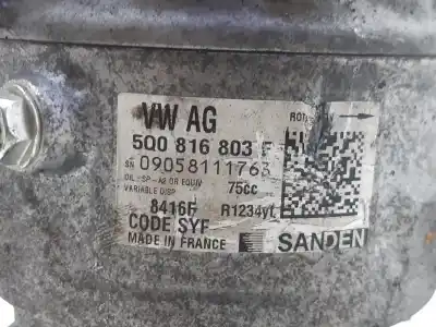Peça sobressalente para automóvel em segunda mão compressor de ar condicionado a/a a/c por seat leon st (5f8) style referências oem iam 5q0816803d  