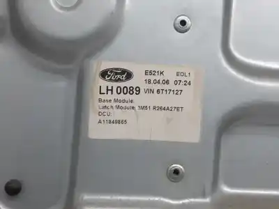 Second-hand car spare part rear left window regulator for ford focus c-max (cap) trend (d) oem iam references 1738644  