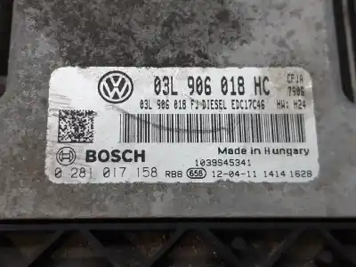 Second-hand car spare part ecu engine control for seat leon (1p1) fr oem iam references 03l906018hc  