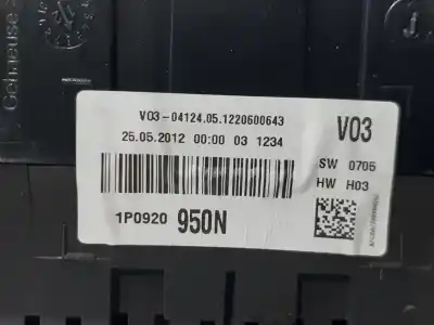 Peça sobressalente para automóvel em segunda mão quadrante por seat leon (1p1) fr referências oem iam 1p0920950n  