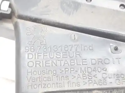 Second-hand car spare part air ventilation grille for peugeot 208 i (ca_, cc_) 1.6 hdi oem iam references 9673131677