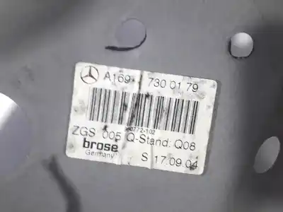 Peça sobressalente para automóvel em segunda mão ELEVADOR DE VIDROS TRASEIRO ESQUERDO por MERCEDES-BENZ CLASE A (W169)  Referências OEM IAM A1697300279  
