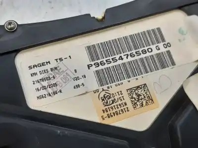 Автозапчастина б/у панель інструментів для peugeot 307 break / sw (s1) sw clim plus посилання на oem iam 9655476580  