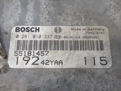 Peça sobressalente para automóvel em segunda mão centralina de motor uce por fiat stilo (192) 1.9 jtd cat referências oem iam 55181457