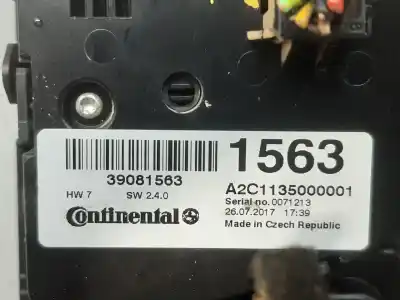 Second-hand car spare part climate control for opel mokka x design line start/stop oem iam references 39081563