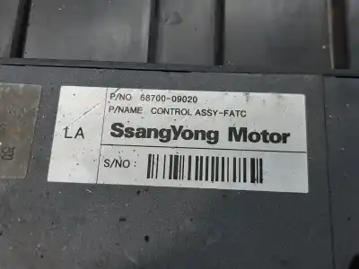 İkinci el araba yedek parçası iklim kontrolü için ssangyong kyron 200 xdi premium 4wd oem iam referansları 6870009020  