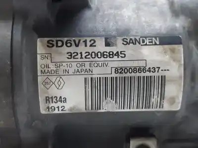 Second-hand car spare part air conditioning compressor for renault kangoo (f/kc0) authentique oem iam references 8200866437 Second-hand car spare part air conditioning compressor for renault kangoo (f/kc0) authentique oem iam references 8200866437