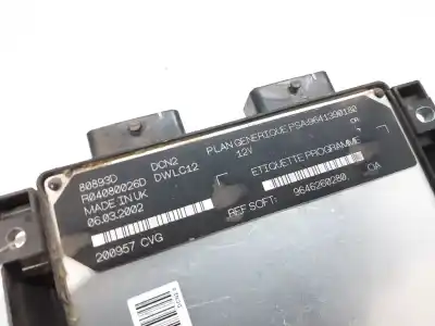 Second-hand car spare part ecu engine control for citroen berlingo 1.9 d multispace oem iam references 9646260280  