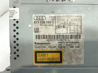 Second-hand car spare part audio system / radio cd for audi a4 b8 (8k2) 2.0 tdi oem iam references 8t1035195c  