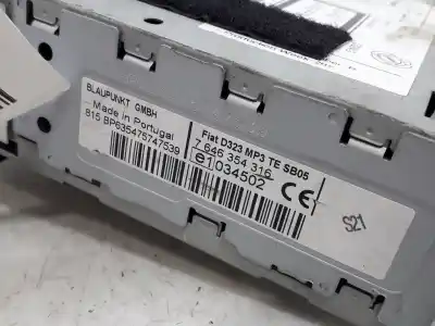 Автозапчастина б/у аудіо система / радіо cd для fiat linea (110) emotion посилання на oem iam 7646354316  
