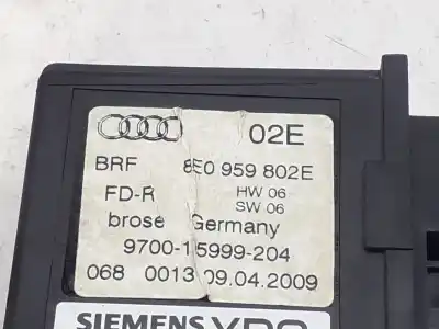 Peça sobressalente para automóvel em segunda mão motor elevador vidro traseiro direito por seat exeo berlina (3r2) reference 102 cv / 75 kw referências oem iam 8e0959802e