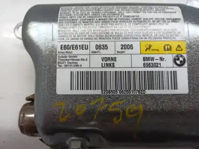 Peça sobressalente para automóvel em segunda mão airbag frontal lado esquerdo por bmw serie 5 berlina (e60) 525d referências oem iam 601190401f