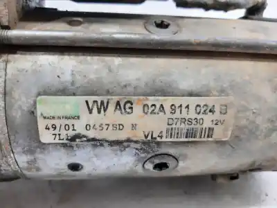 Peça sobressalente para automóvel em segunda mão motor de arranque por audi a3 (8l) 1.9 tdi referências oem iam 02a911024b  