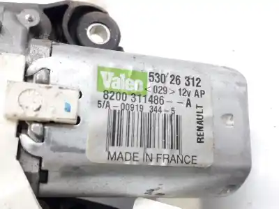 Pezzo di ricambio per auto di seconda mano motore tergicristallo posteriore per renault clio iii imusic confort dynamique riferimenti oem iam 8200311486  