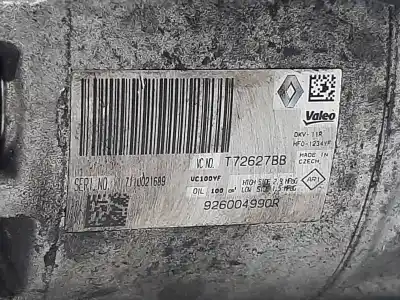 Peça sobressalente para automóvel em segunda mão compressor de ar condicionado a/a a/c por renault captur i zen 110 cv / 81 kw referências oem iam 926004990r  