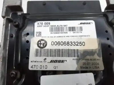 Автозапчастина б/у аудіопідсилювач для alfa romeo gt (125) 1.9 jtd 16v 150/ distinctive посилання на oem iam 606833250   Автозапчастина б/у аудіопідсилювач для alfa romeo gt (125) 1.9 jtd 16v 150/ distinctive посилання на oem iam 606833250