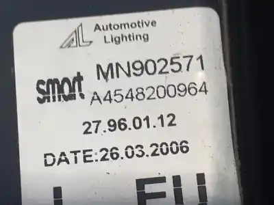 Автозапчасти б/у левый задний фонарь за smart forfour forfour 47 kw ссылки oem iam a4548200964  