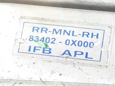 Автозапчастина б/у регулятор скла заднього правого для hyundai i10 classic посилання на oem iam 834020x000  