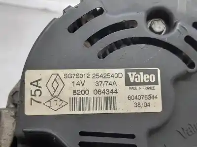 Автозапчастина б/у генератор для renault clio ii fase ii (b/cb0) authentique посилання на oem iam 8200064344  