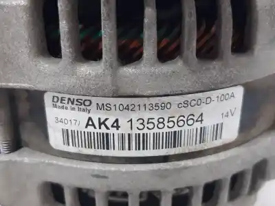 Second-hand car spare part alternator for opel corsa e expression oem iam references 13585664  