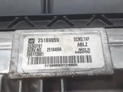 Second-hand car spare part ecu engine control for chevrolet cruze ltz oem iam references 25189959  