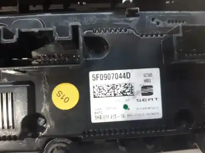 Second-hand car spare part climate control for seat leon (5f1) 1.6 tdi oem iam references 5f0907044d