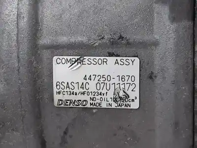 Pezzo di ricambio per auto di seconda mano COMPRESSORE ARIA CONDIZIONATA per MERCEDES-BENZ VITO TOURER (447)  Riferimenti OEM IAM A0008303202  