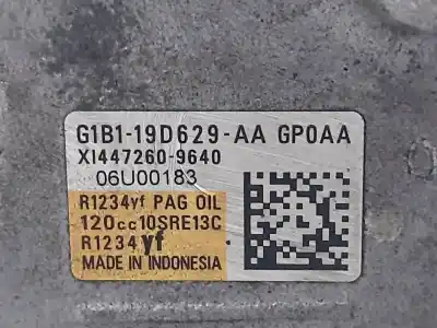 Peça sobressalente para automóvel em segunda mão compressor de ar condicionado a/a a/c por ford ka+ black / white referências oem iam g1b119d629aa  