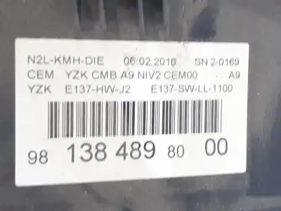 Peça sobressalente para automóvel em segunda mão quadrante por peugeot 208 access referências oem iam 9813848980