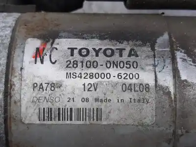 Автозапчасти б/у двигатель запускается за toyota corolla (e15) active ссылки oem iam 281000n050