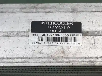 Peça sobressalente para automóvel em segunda mão intercooler por toyota corolla (e15) active referências oem iam jd1271005350  