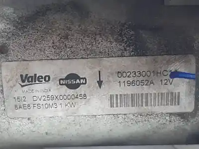Peça sobressalente para automóvel em segunda mão motor de arranque por nissan micra iv (k13k) 1.2 referências oem iam 00233001hc1a