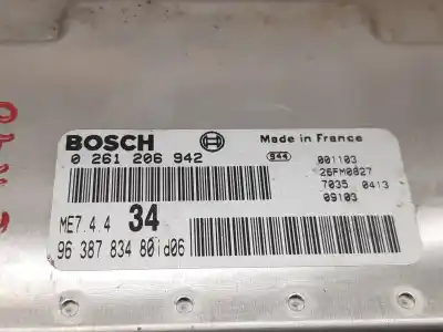 Second-hand car spare part ecu engine control for peugeot 206 berlina xt oem iam references 9638783480  